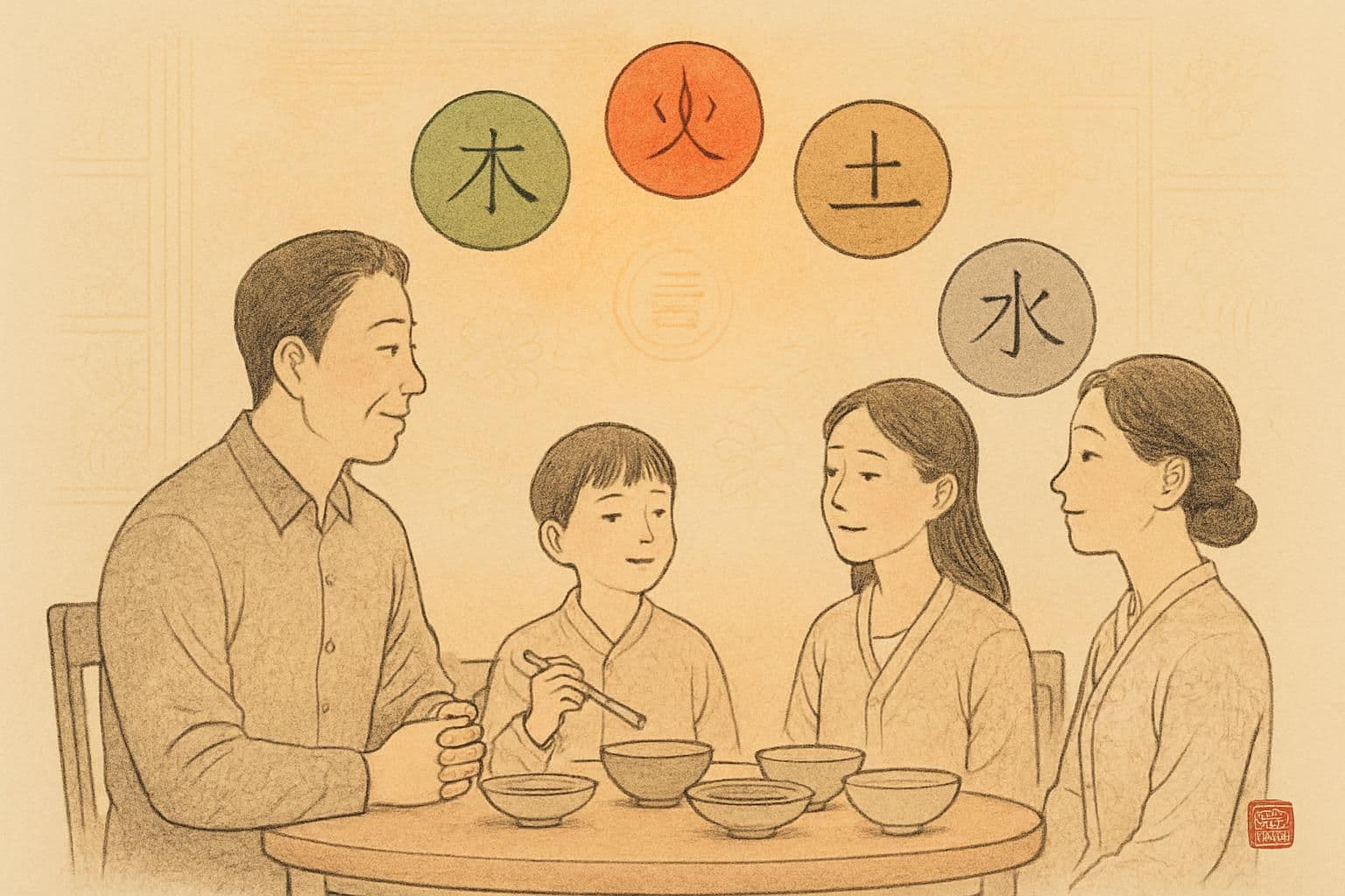 우리 집 왜 자꾸 삐걱? 가족 오행 분포로 균형 찾기