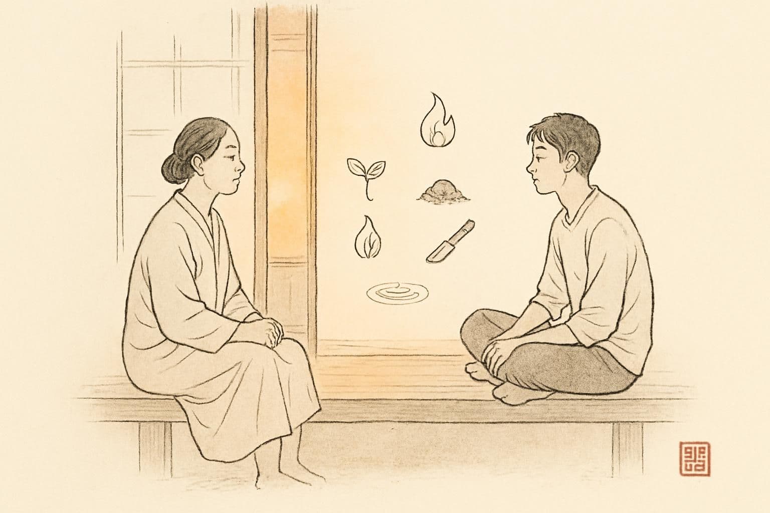 자녀가 문 닫을 때, 오행별 듣기·타이밍